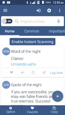 English To Zulu Dictionary android App screenshot 2